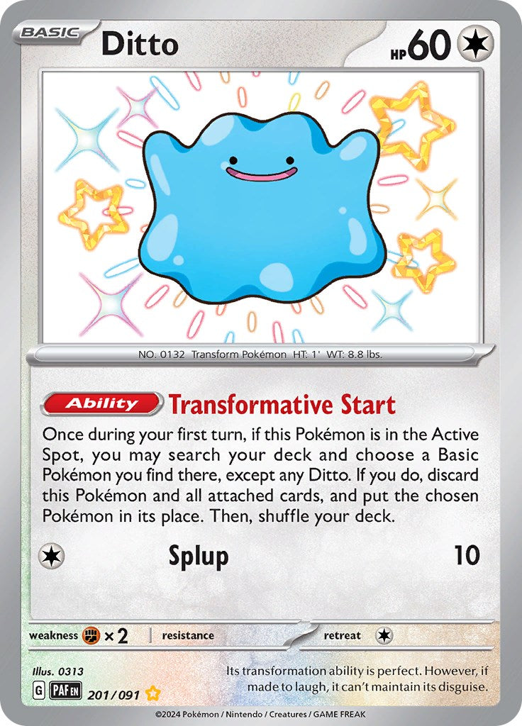 Ditto (201/091) [Scarlet & Violet: Paldean Fates] | Jomio and Rueliete's Cards and Comics
