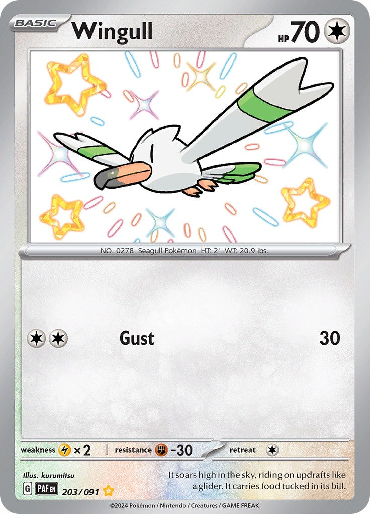 Wingull (203/091) [Scarlet & Violet: Paldean Fates] | Jomio and Rueliete's Cards and Comics