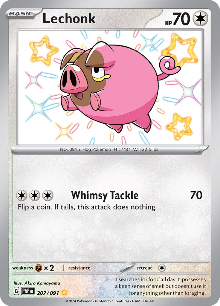Lechonk (207/091) [Scarlet & Violet: Paldean Fates] | Jomio and Rueliete's Cards and Comics