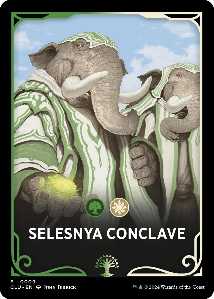 Selesnya Conclave Theme Card [Ravnica: Clue Edition Tokens] | Jomio and Rueliete's Cards and Comics