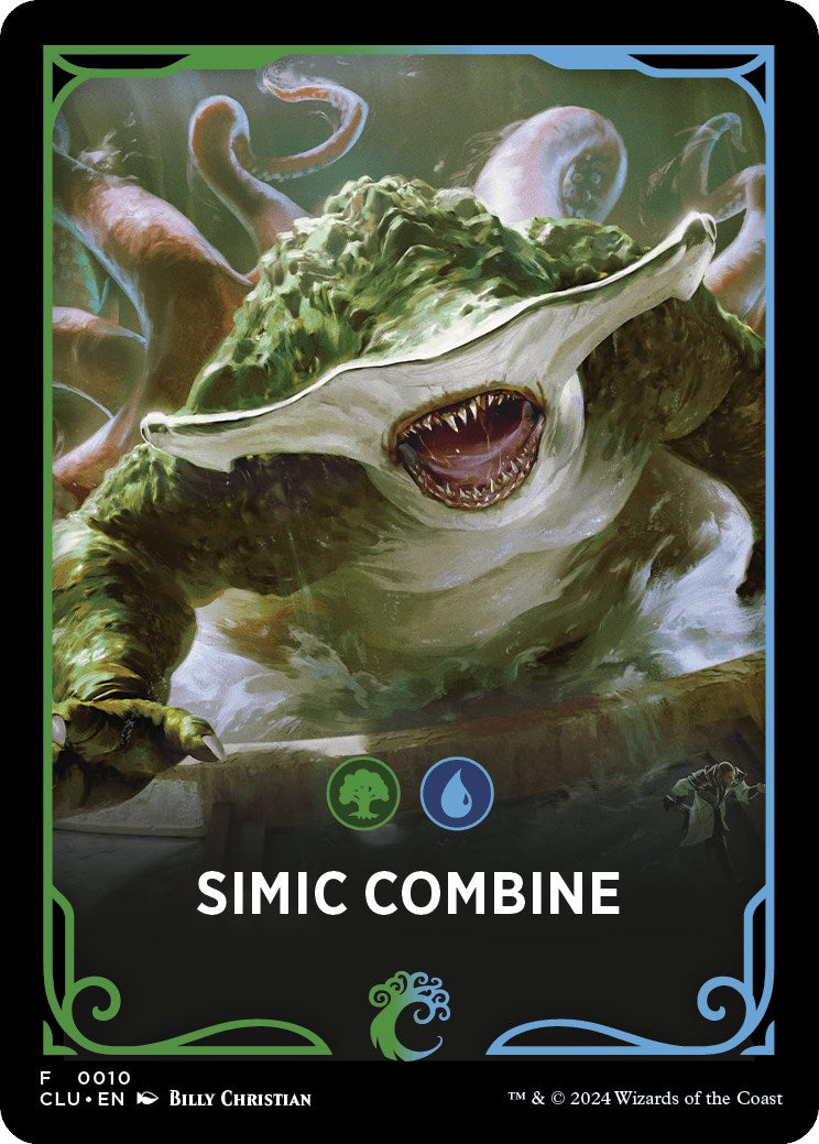 Simic Combine Theme Card [Ravnica: Clue Edition Tokens] | Jomio and Rueliete's Cards and Comics