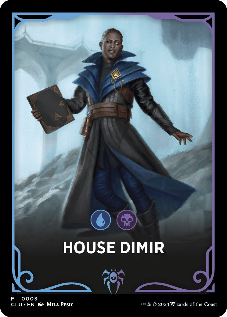 House Dimir Theme Card [Ravnica: Clue Edition Tokens] | Jomio and Rueliete's Cards and Comics
