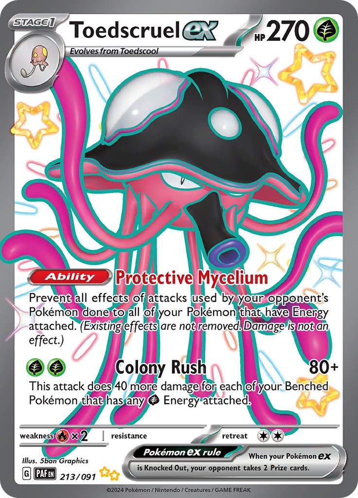 Toedscruel ex (213/091) [Scarlet & Violet: Paldean Fates] | Jomio and Rueliete's Cards and Comics