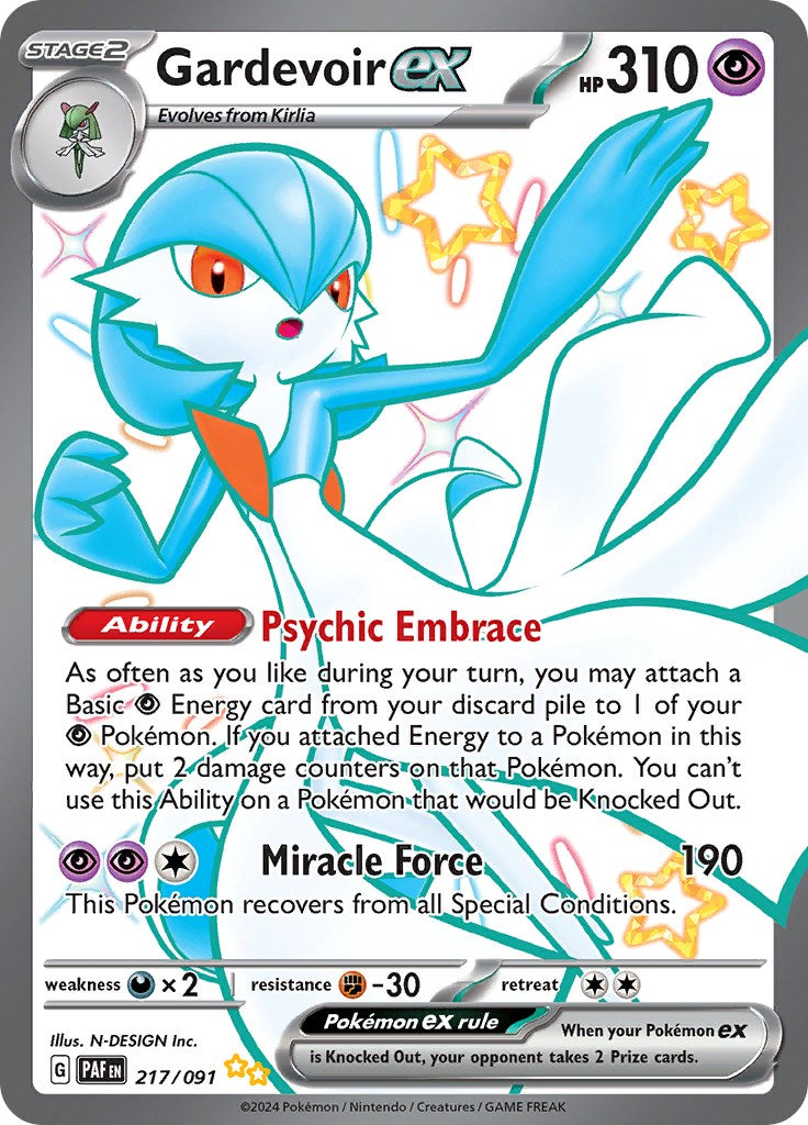 Gardevoir ex (217/091) [Scarlet & Violet: Paldean Fates] | Jomio and Rueliete's Cards and Comics