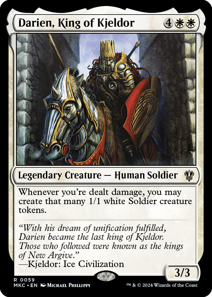 Darien, King of Kjeldor [Murders at Karlov Manor Commander] | Jomio and Rueliete's Cards and Comics