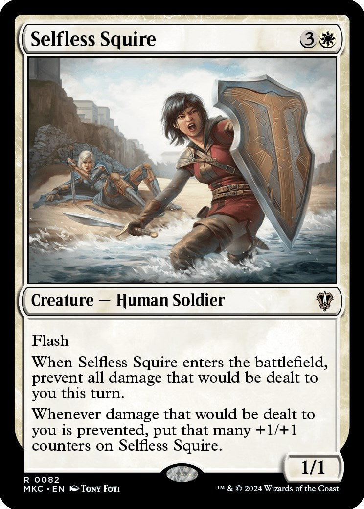 Selfless Squire [Murders at Karlov Manor Commander] | Jomio and Rueliete's Cards and Comics