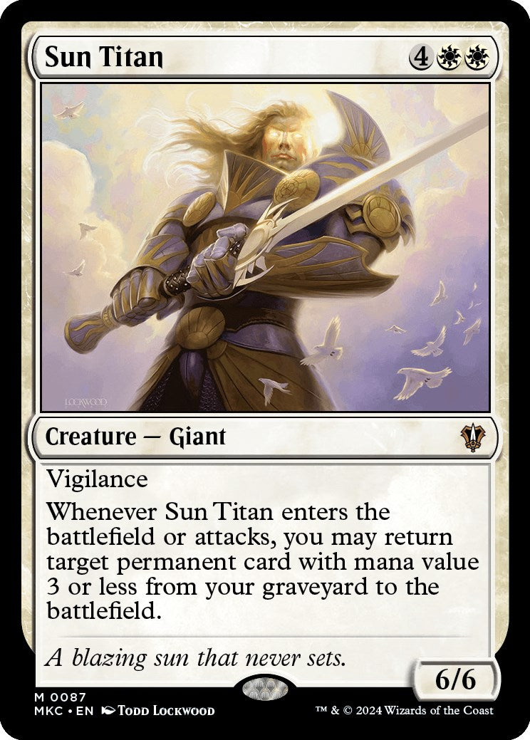 Sun Titan [Murders at Karlov Manor Commander] | Jomio and Rueliete's Cards and Comics