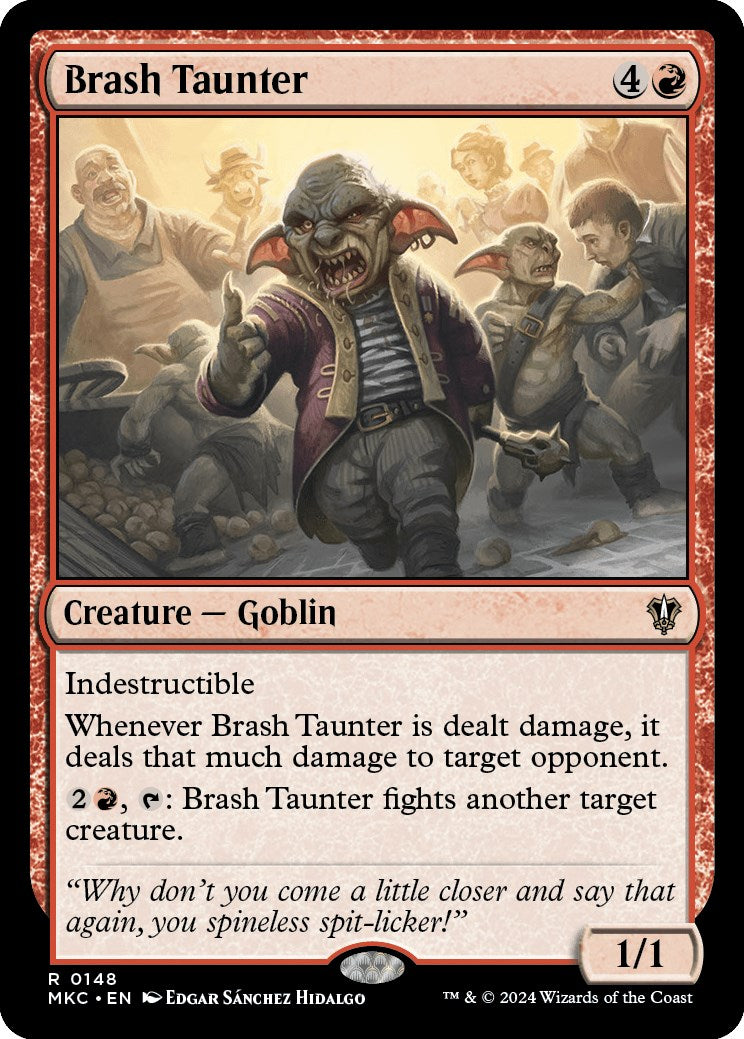 Brash Taunter [Murders at Karlov Manor Commander] | Jomio and Rueliete's Cards and Comics
