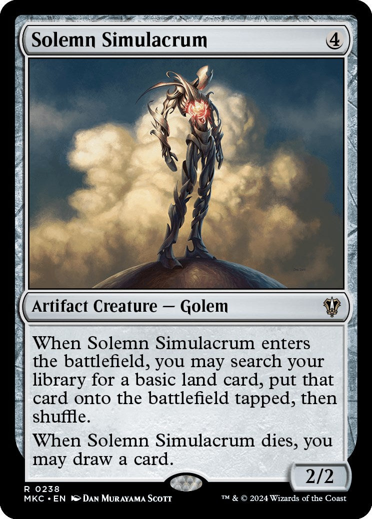 Solemn Simulacrum [Murders at Karlov Manor Commander] | Jomio and Rueliete's Cards and Comics