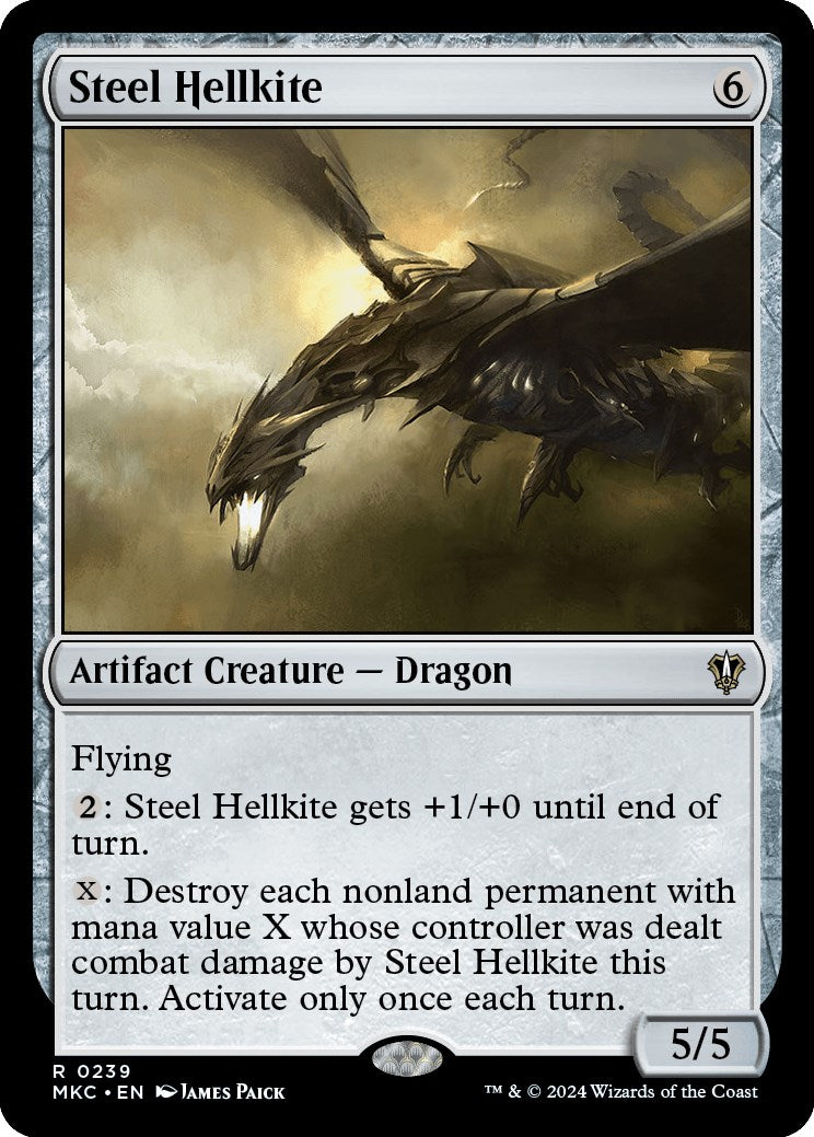 Steel Hellkite [Murders at Karlov Manor Commander] | Jomio and Rueliete's Cards and Comics