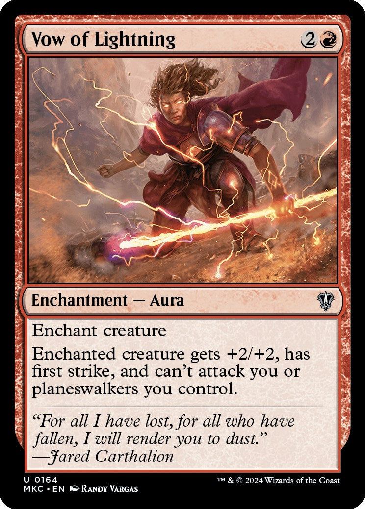 Vow of Lightning [Murders at Karlov Manor Commander] | Jomio and Rueliete's Cards and Comics