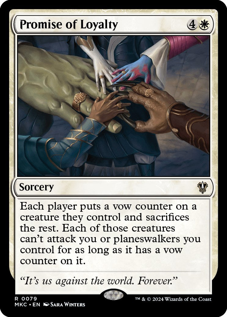 Promise of Loyalty [Murders at Karlov Manor Commander] | Jomio and Rueliete's Cards and Comics