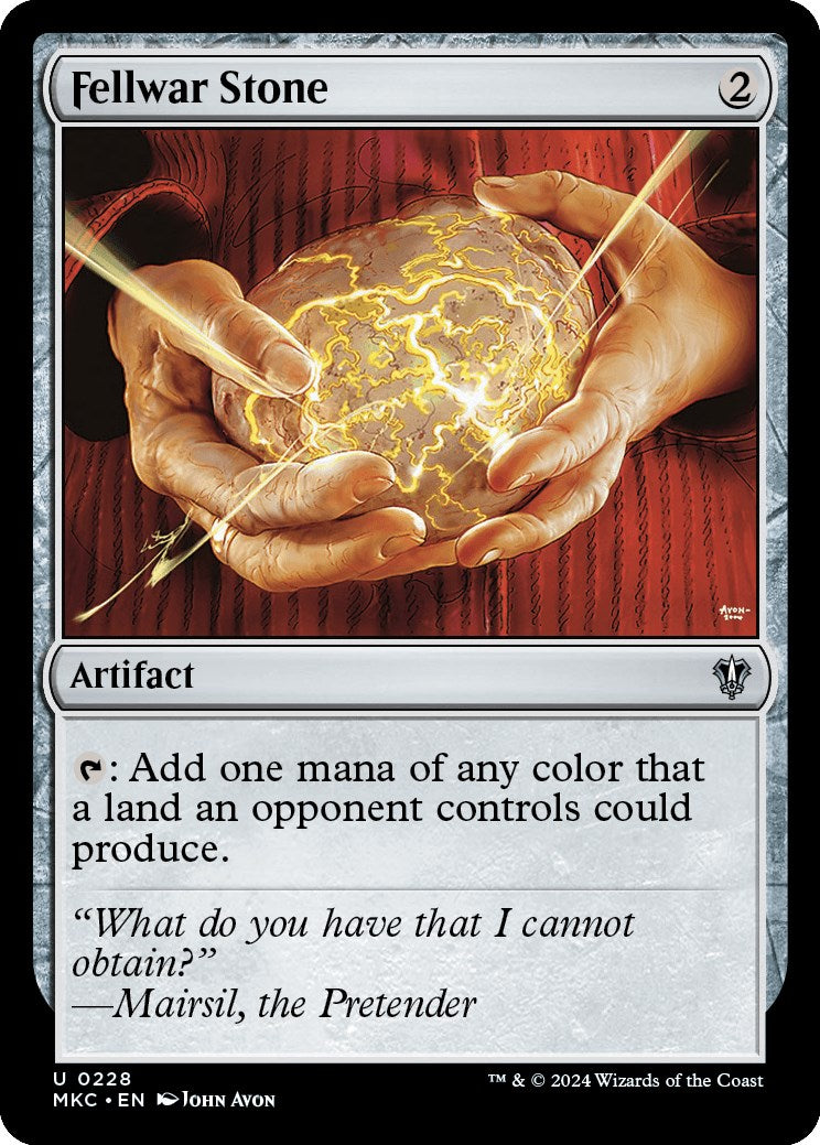 Fellwar Stone [Murders at Karlov Manor Commander] | Jomio and Rueliete's Cards and Comics