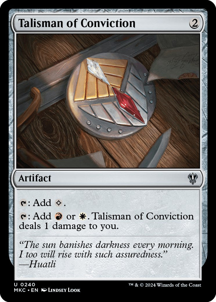 Talisman of Conviction [Murders at Karlov Manor Commander] | Jomio and Rueliete's Cards and Comics