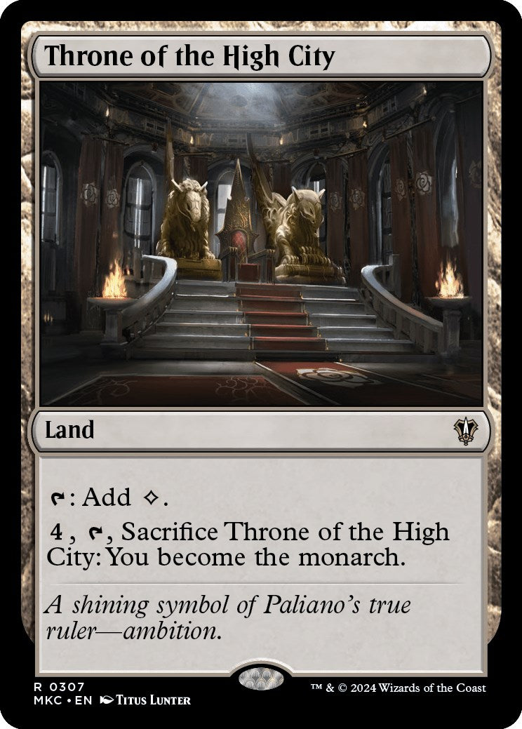 Throne of the High City [Murders at Karlov Manor Commander] | Jomio and Rueliete's Cards and Comics