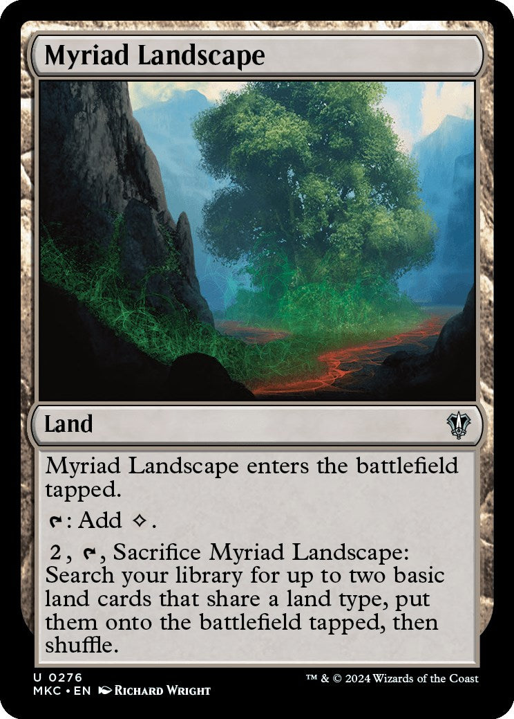 Myriad Landscape [Murders at Karlov Manor Commander] | Jomio and Rueliete's Cards and Comics