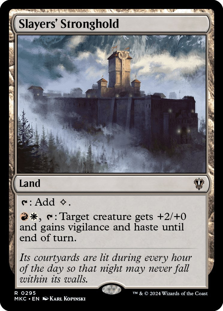 Slayers' Stronghold [Murders at Karlov Manor Commander] | Jomio and Rueliete's Cards and Comics