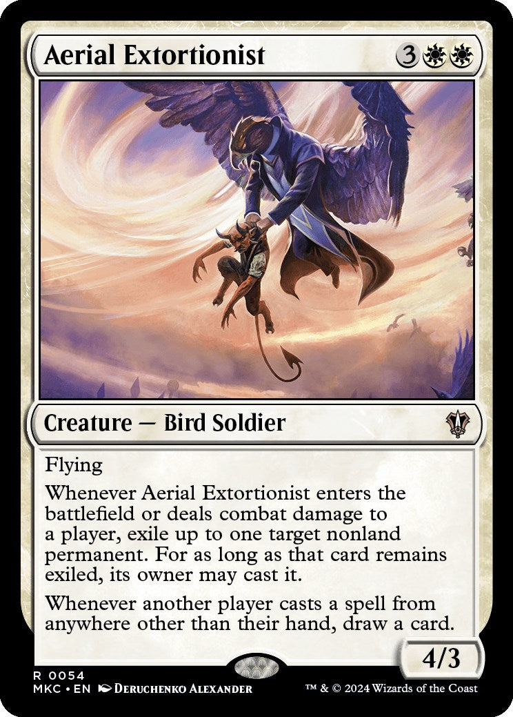 Aerial Extortionist [Murders at Karlov Manor Commander] | Jomio and Rueliete's Cards and Comics