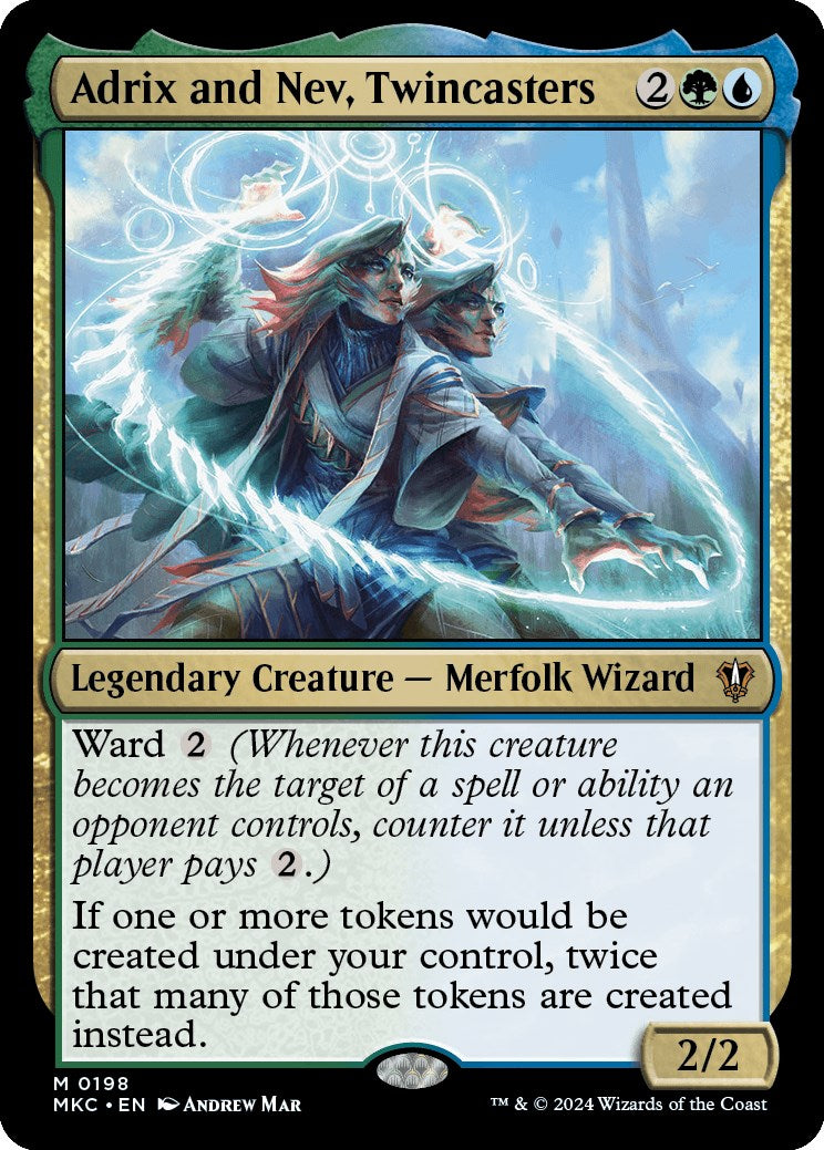Adrix and Nev, Twincasters [Murders at Karlov Manor Commander] | Jomio and Rueliete's Cards and Comics