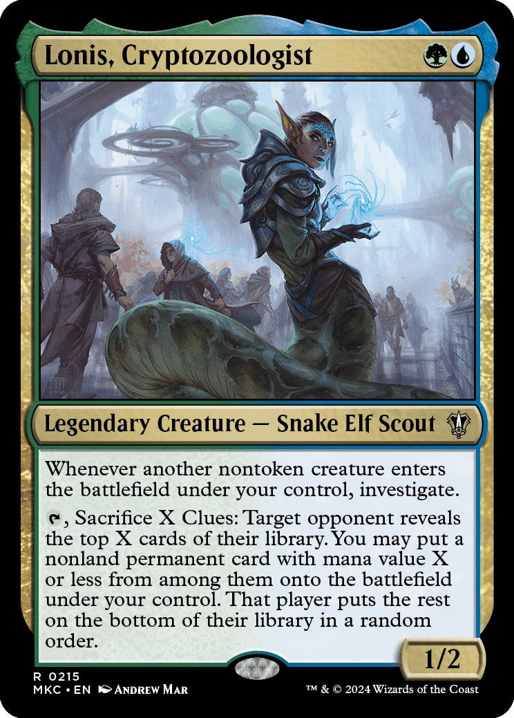 Lonis, Cryptozoologist [Murders at Karlov Manor Commander] | Jomio and Rueliete's Cards and Comics