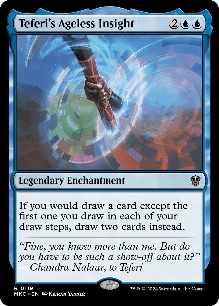 Teferi's Ageless Insight [Murders at Karlov Manor Commander] | Jomio and Rueliete's Cards and Comics