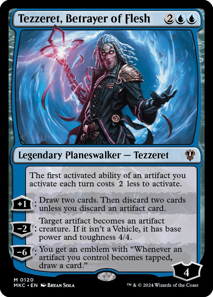 Tezzeret, Betrayer of Flesh [Murders at Karlov Manor Commander] | Jomio and Rueliete's Cards and Comics