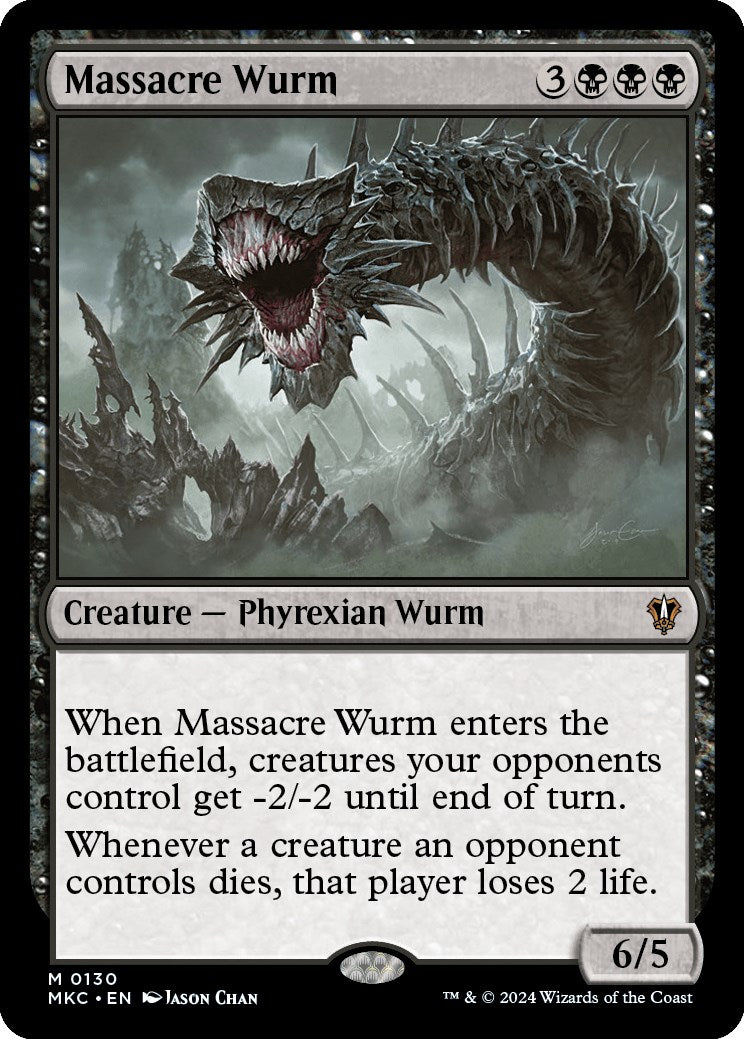 Massacre Wurm [Murders at Karlov Manor Commander] | Jomio and Rueliete's Cards and Comics