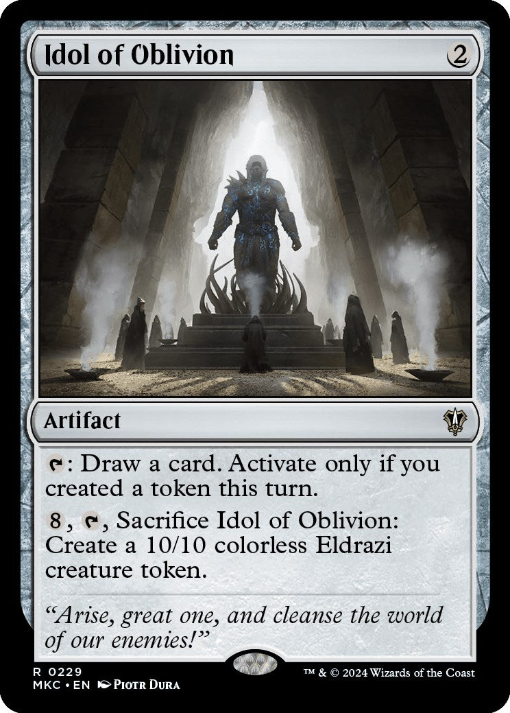 Idol of Oblivion [Murders at Karlov Manor Commander] | Jomio and Rueliete's Cards and Comics