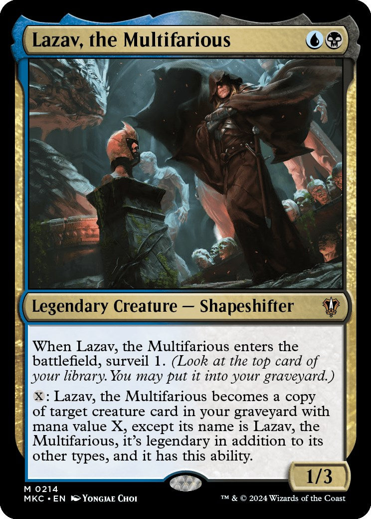 Lazav, the Multifarious [Murders at Karlov Manor Commander] | Jomio and Rueliete's Cards and Comics