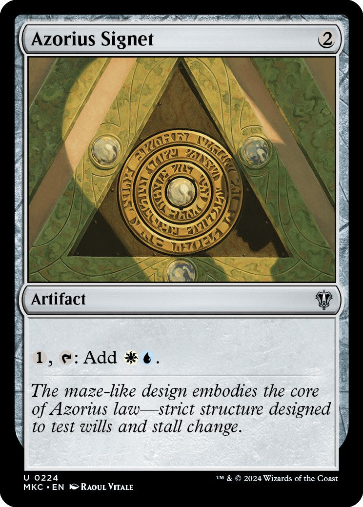 Azorius Signet [Murders at Karlov Manor Commander] | Jomio and Rueliete's Cards and Comics