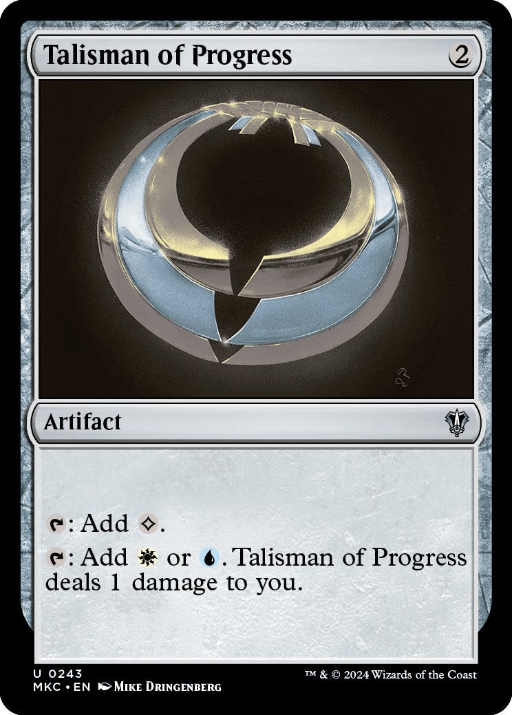 Talisman of Progress [Murders at Karlov Manor Commander] | Jomio and Rueliete's Cards and Comics