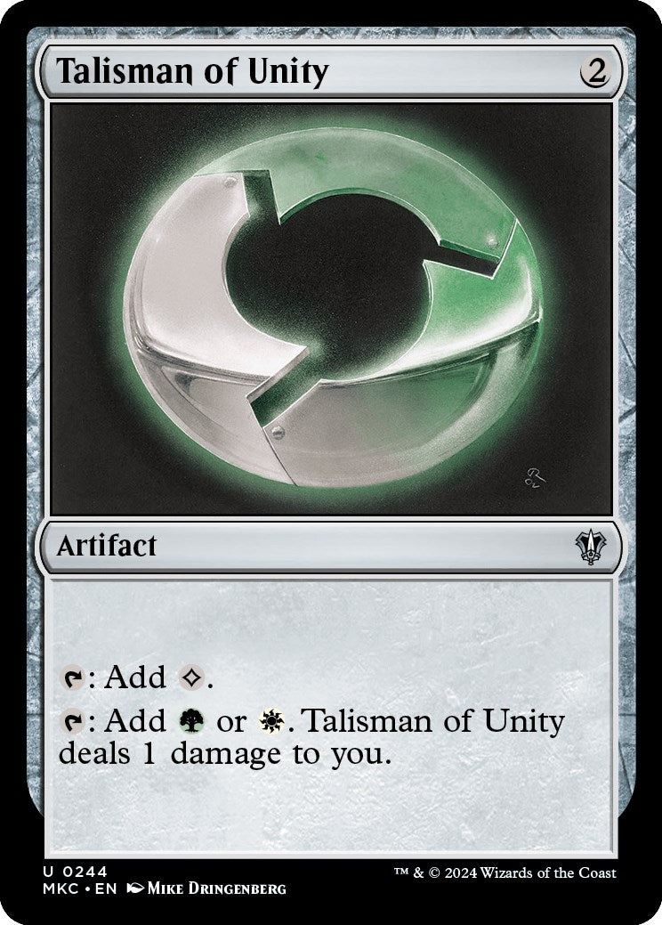 Talisman of Unity [Murders at Karlov Manor Commander] | Jomio and Rueliete's Cards and Comics