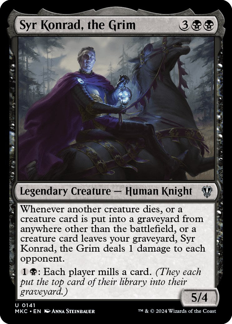 Syr Konrad, the Grim [Murders at Karlov Manor Commander] | Jomio and Rueliete's Cards and Comics