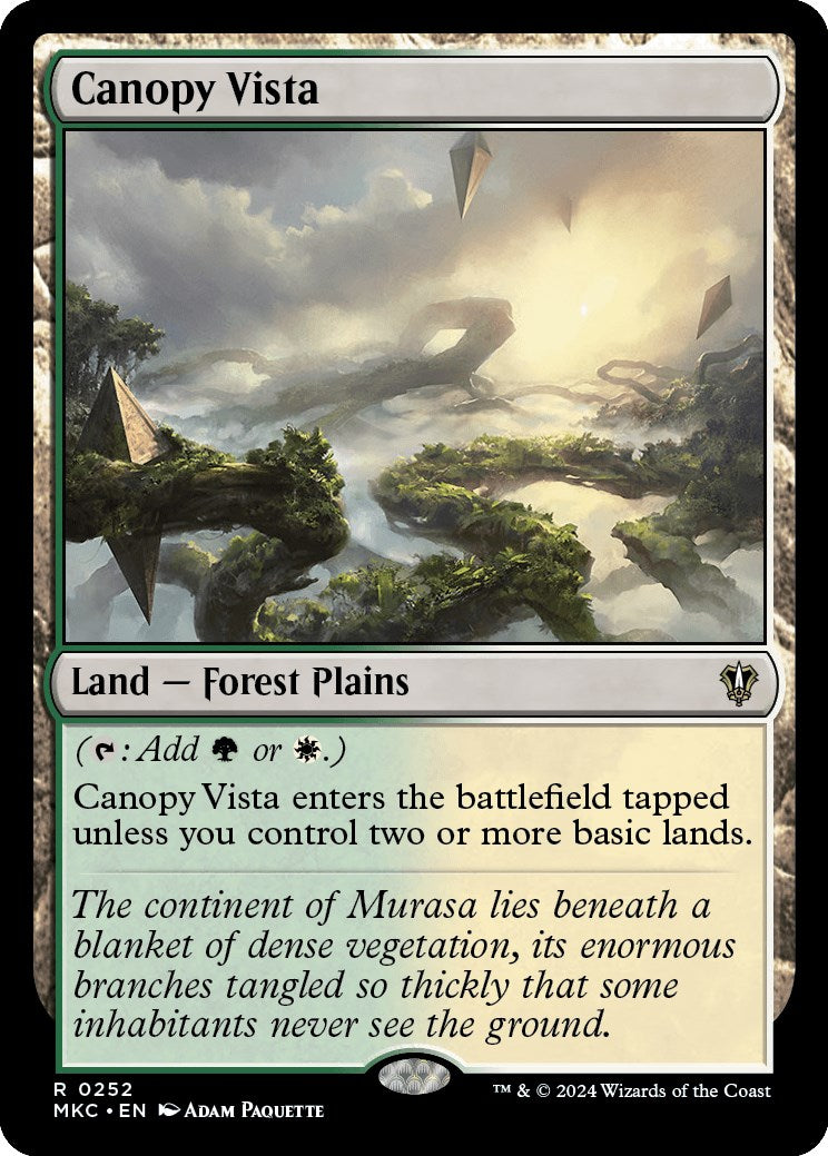 Canopy Vista [Murders at Karlov Manor Commander] | Jomio and Rueliete's Cards and Comics