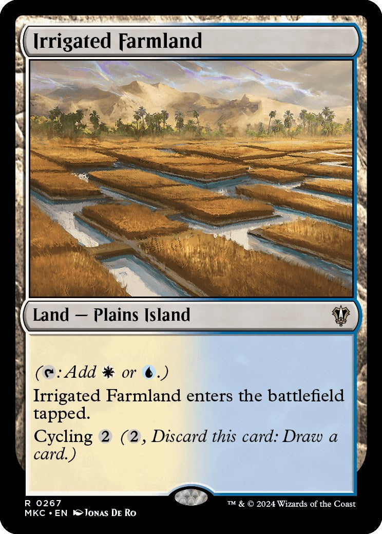 Irrigated Farmland [Murders at Karlov Manor Commander] | Jomio and Rueliete's Cards and Comics