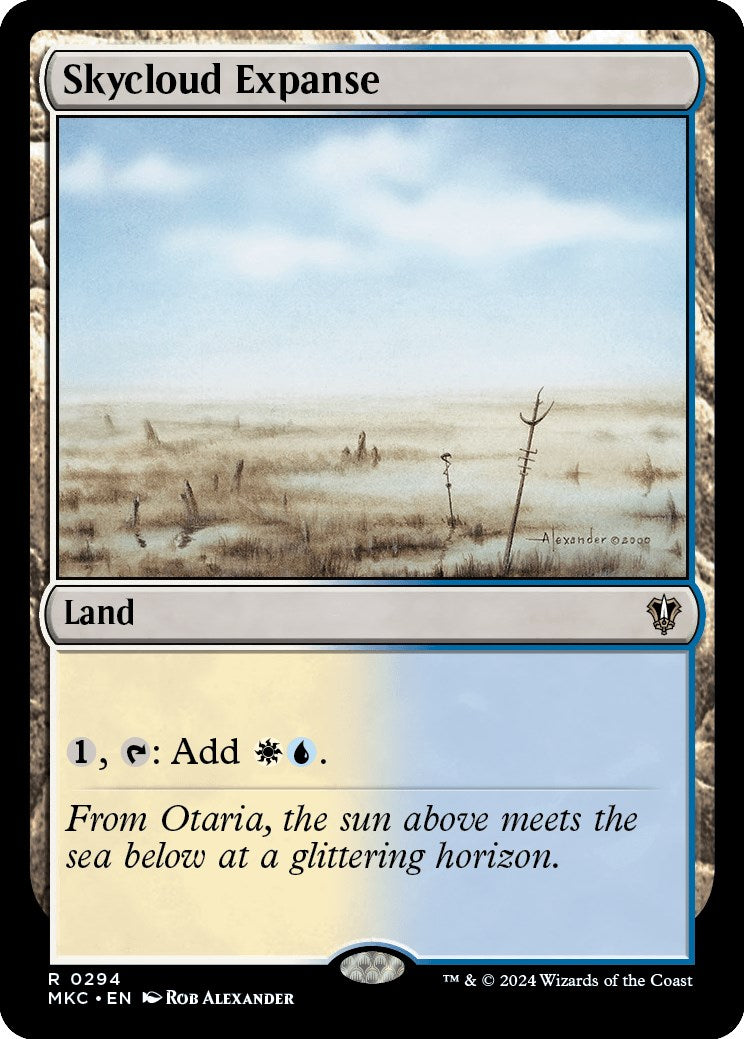 Skycloud Expanse [Murders at Karlov Manor Commander] | Jomio and Rueliete's Cards and Comics