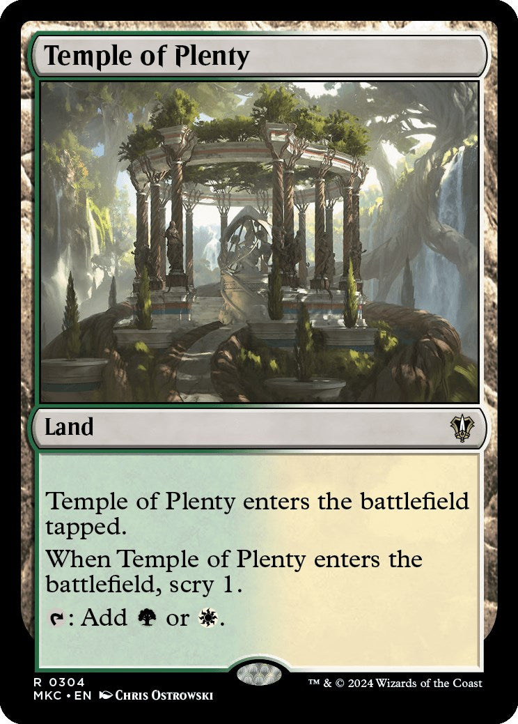 Temple of Plenty [Murders at Karlov Manor Commander] | Jomio and Rueliete's Cards and Comics