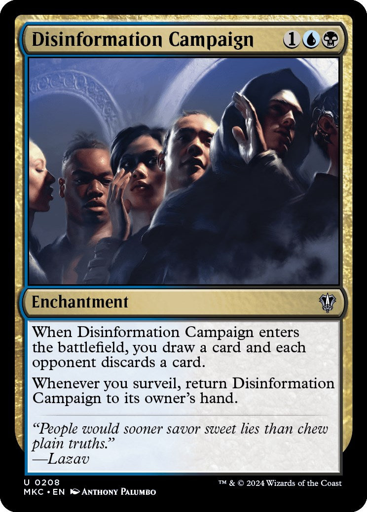 Disinformation Campaign [Murders at Karlov Manor Commander] | Jomio and Rueliete's Cards and Comics