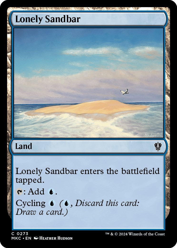 Lonely Sandbar [Murders at Karlov Manor Commander] | Jomio and Rueliete's Cards and Comics