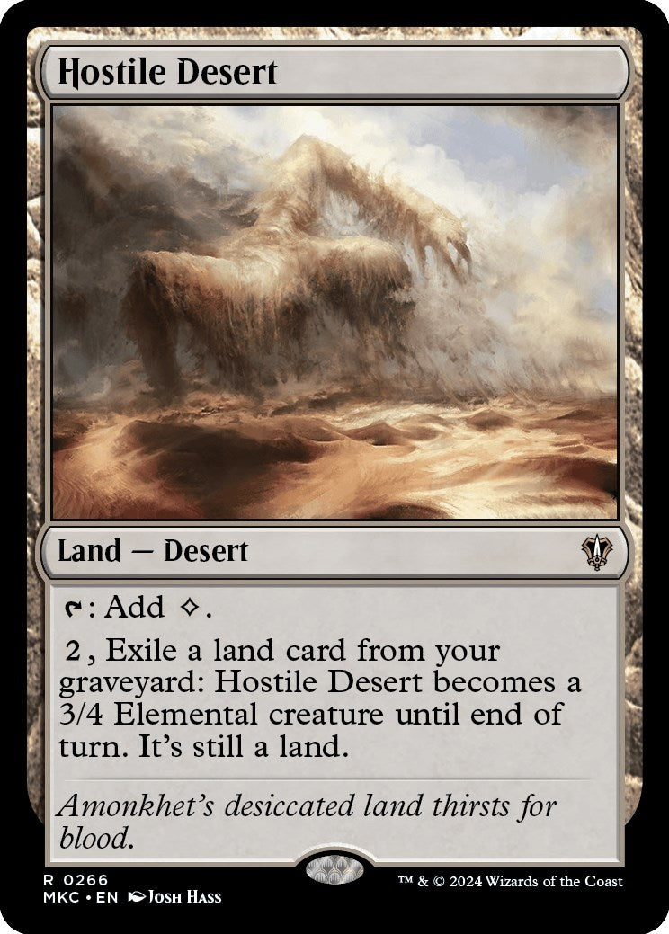 Hostile Desert [Murders at Karlov Manor Commander] | Jomio and Rueliete's Cards and Comics