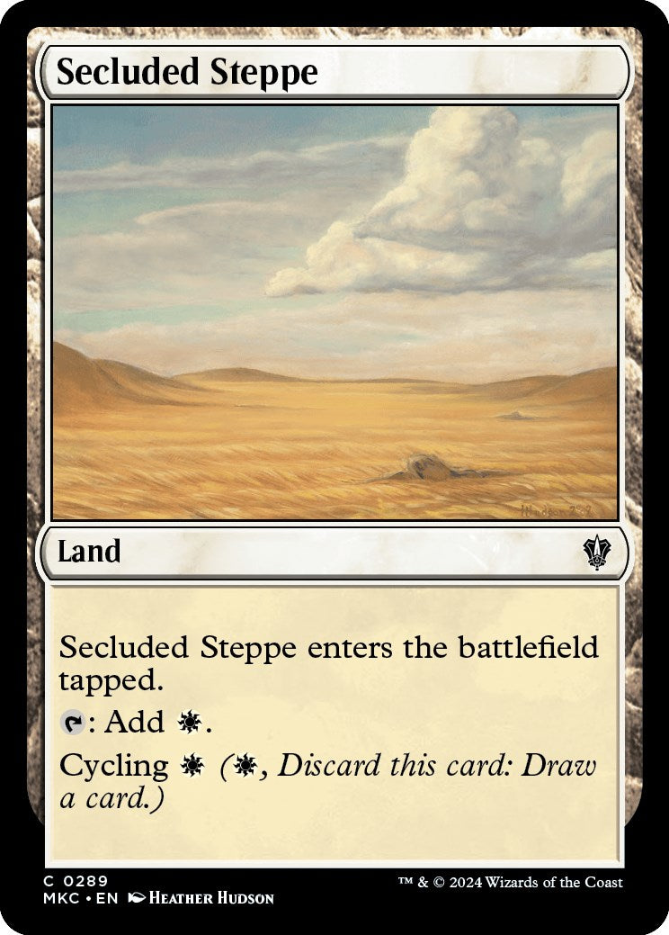 Secluded Steppe [Murders at Karlov Manor Commander] | Jomio and Rueliete's Cards and Comics