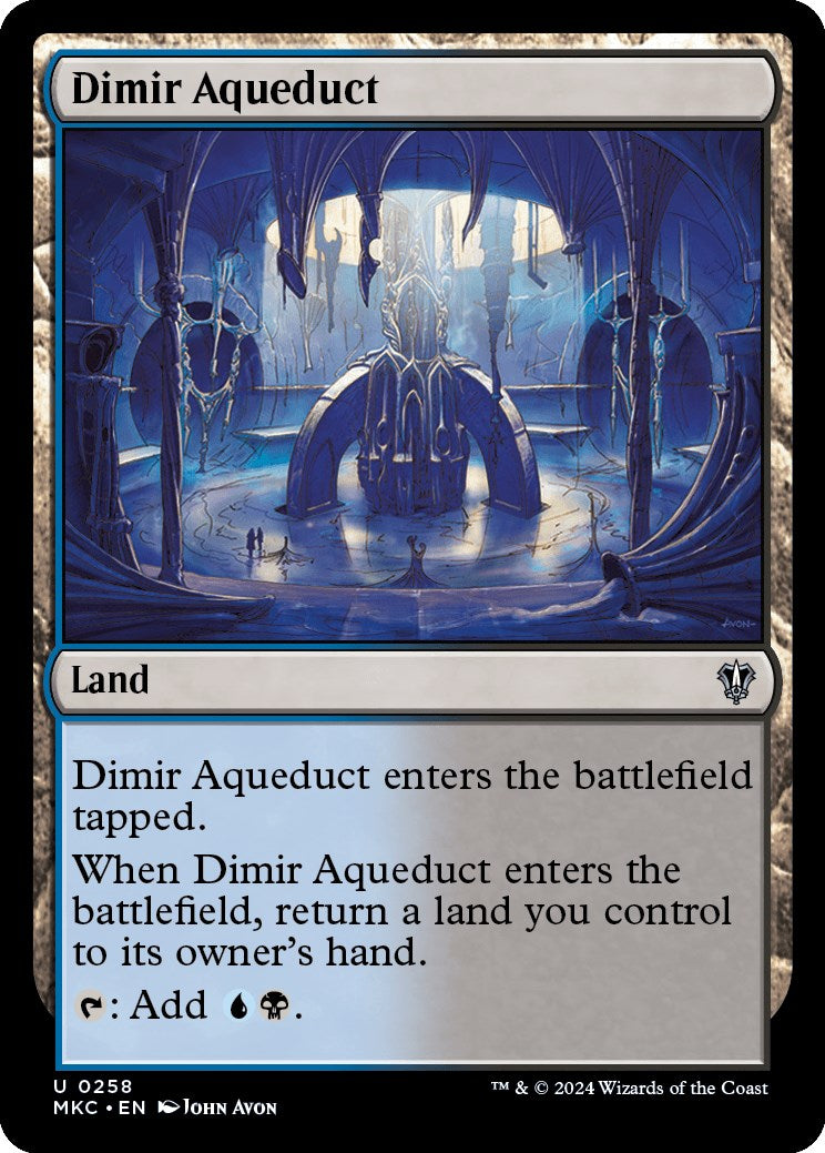 Dimir Aqueduct [Murders at Karlov Manor Commander] | Jomio and Rueliete's Cards and Comics