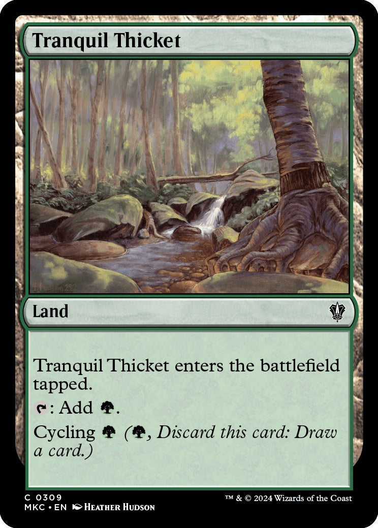 Tranquil Thicket [Murders at Karlov Manor Commander] | Jomio and Rueliete's Cards and Comics