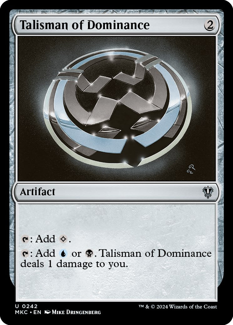 Talisman of Dominance [Murders at Karlov Manor Commander] | Jomio and Rueliete's Cards and Comics