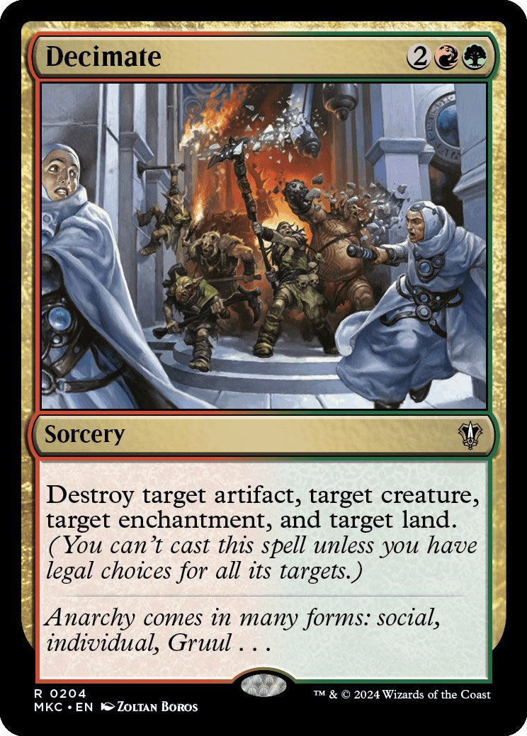 Decimate [Murders at Karlov Manor Commander] | Jomio and Rueliete's Cards and Comics