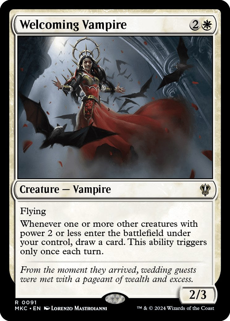 Welcoming Vampire [Murders at Karlov Manor Commander] | Jomio and Rueliete's Cards and Comics