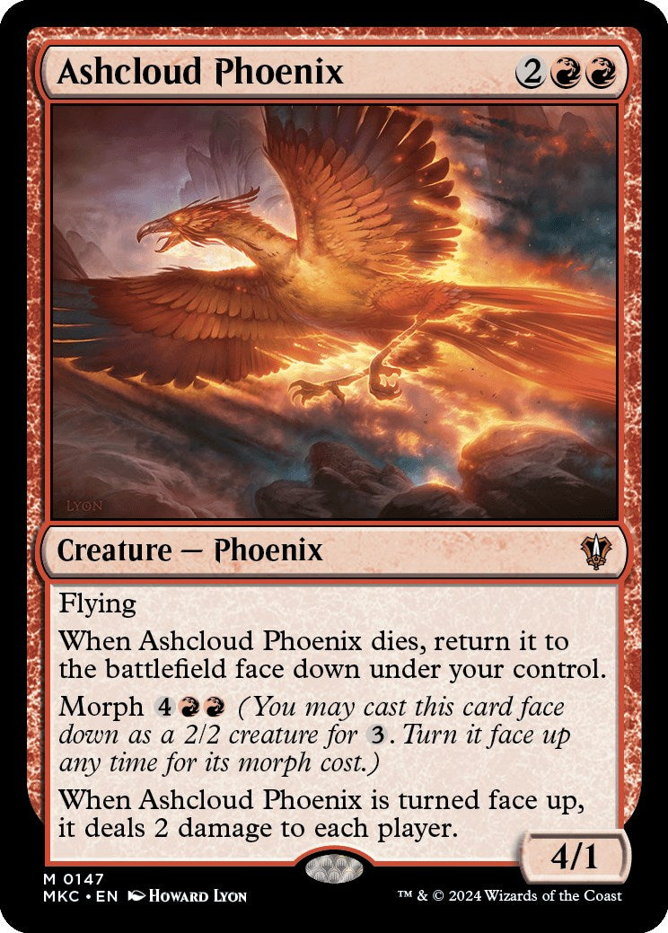 Ashcloud Phoenix [Murders at Karlov Manor Commander] | Jomio and Rueliete's Cards and Comics