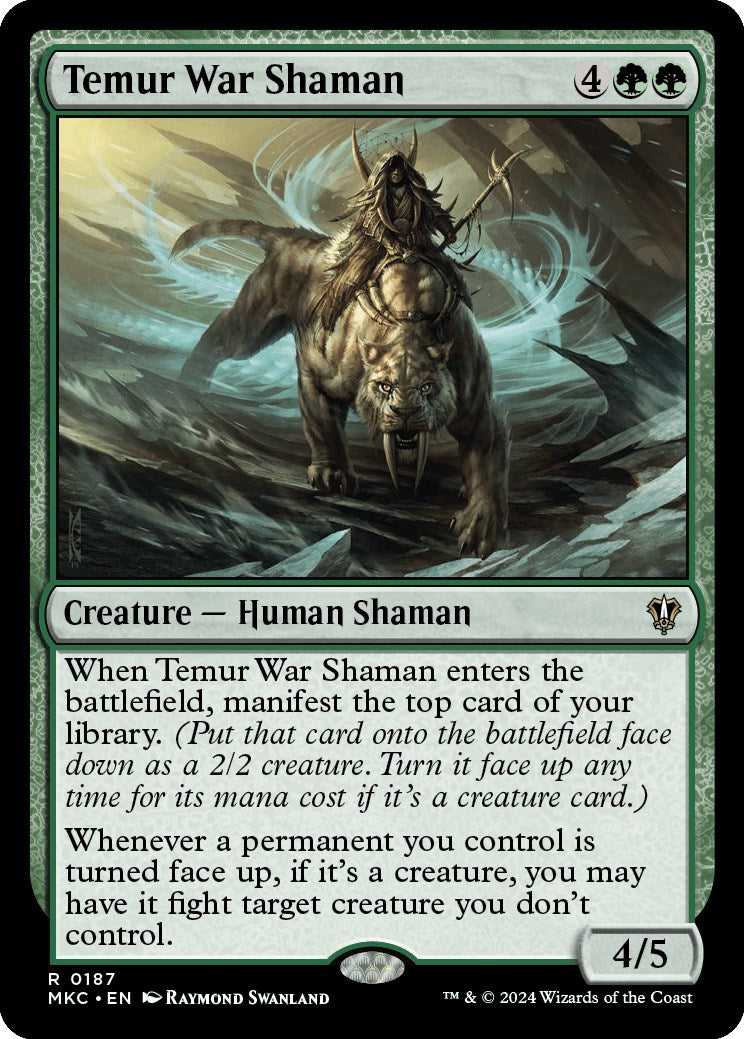 Temur War Shaman [Murders at Karlov Manor Commander] | Jomio and Rueliete's Cards and Comics