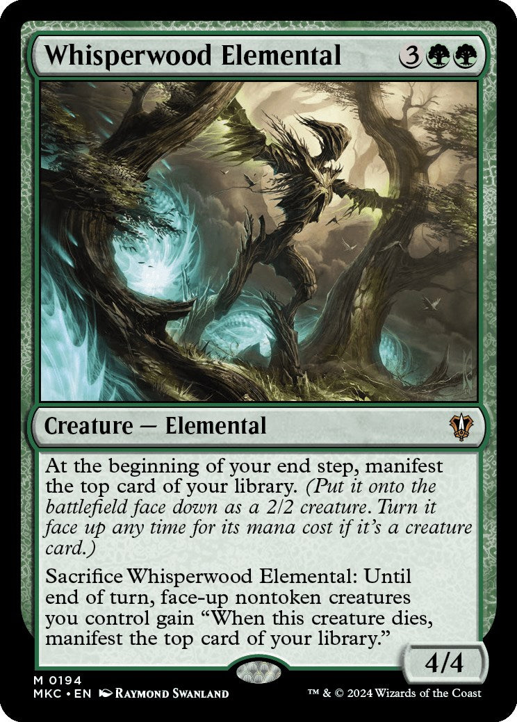 Whisperwood Elemental [Murders at Karlov Manor Commander] | Jomio and Rueliete's Cards and Comics