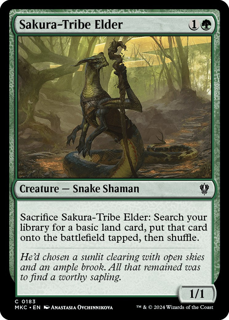 Sakura-Tribe Elder [Murders at Karlov Manor Commander] | Jomio and Rueliete's Cards and Comics